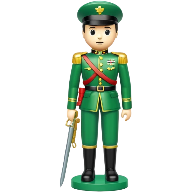 green plastic toy soldier emoji
