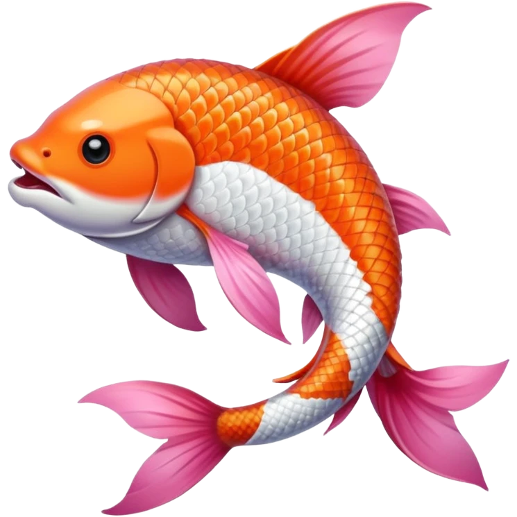 peixe koi rosa emoji