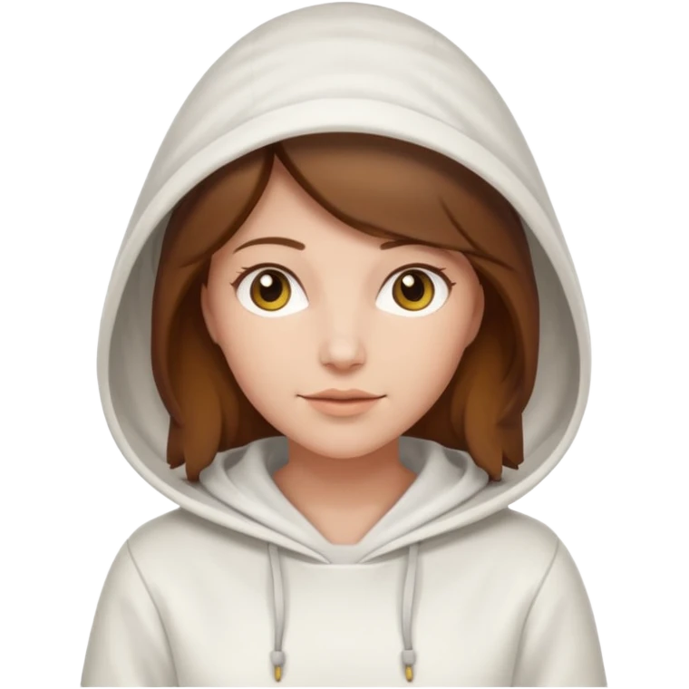 female bee keepers with brown hair, white outfit, white hood emoji