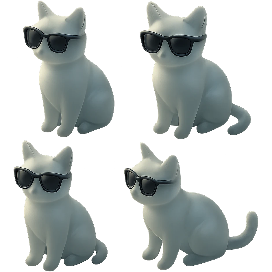 Cat wearing sunglasses emoji