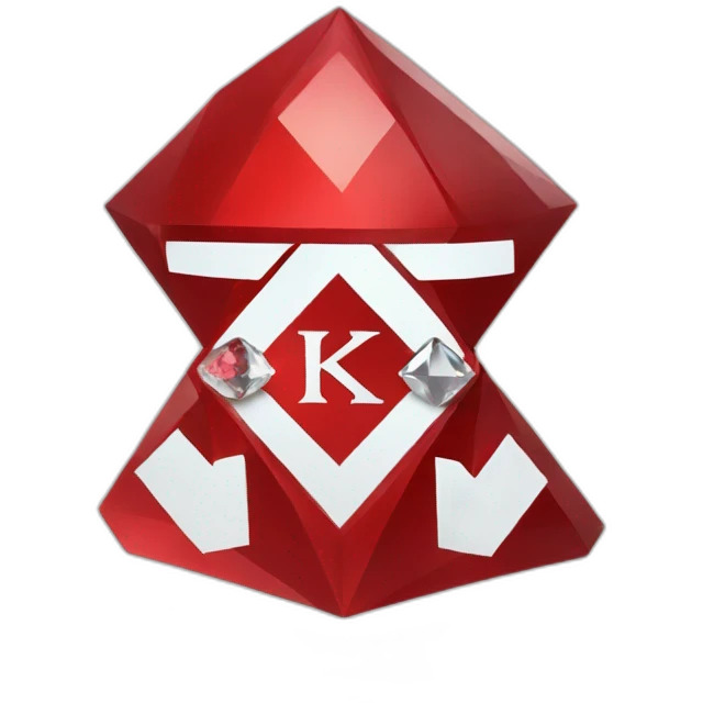 red kappa aplha psi diamond  emoji