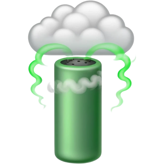 smoke coming out of a blunt emoji