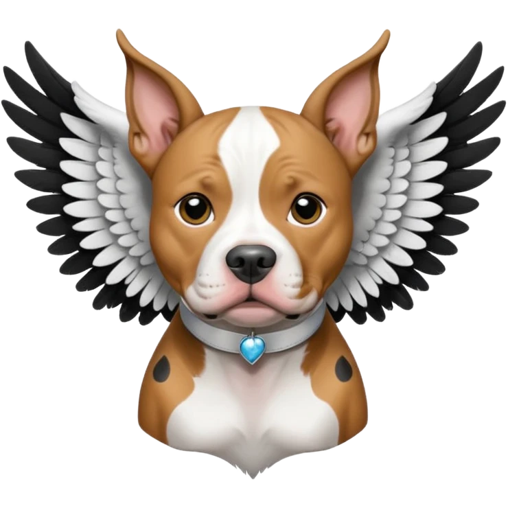 Pitbul manchas blancas y negras, hembra hacerla cln alistas como un angel  emoji