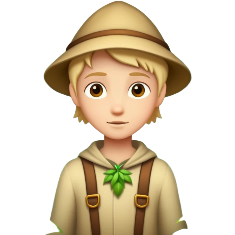 person exploring an enchanted forest emoji
