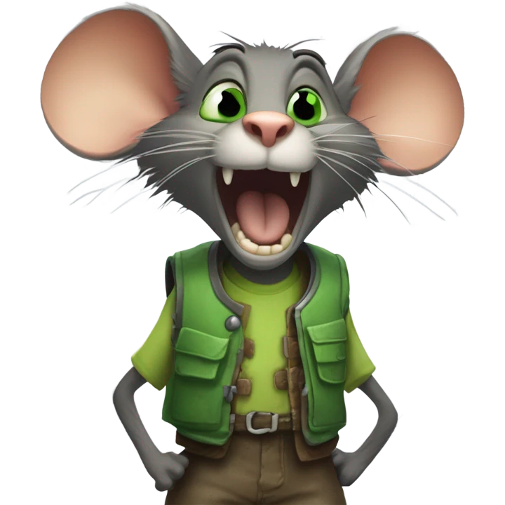 Carl the sewer rat from npcs are becoming smart 2 from Roblox  emoji