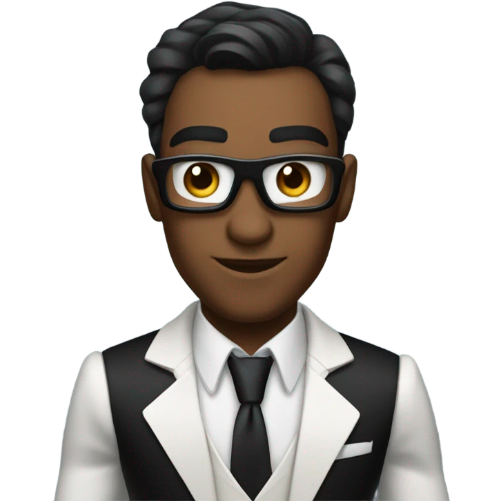 Spider dude in a tux emoji