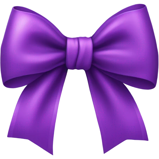 A purple bow  emoji