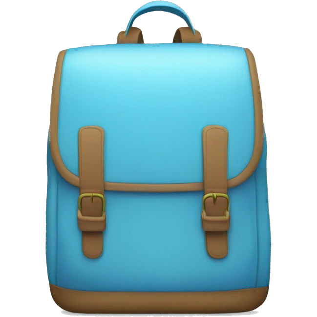Light blue book bag  emoji