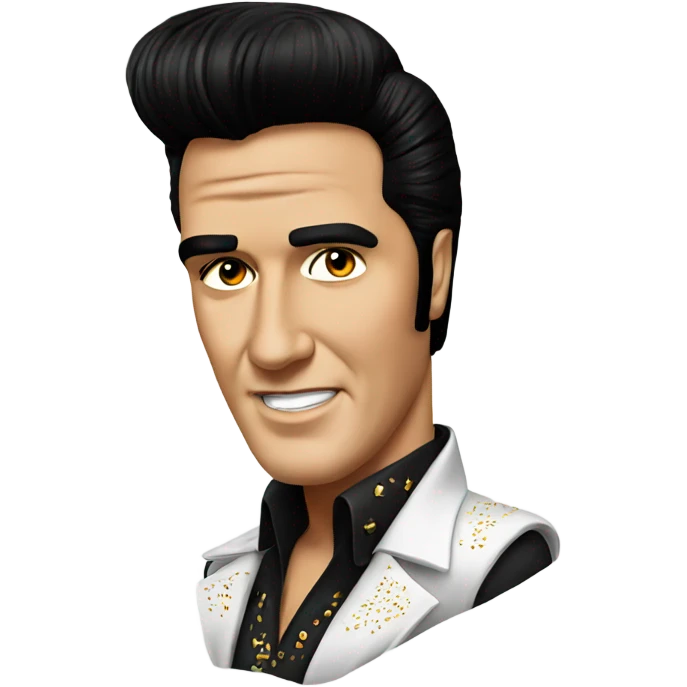 Elvis portrait  emoji