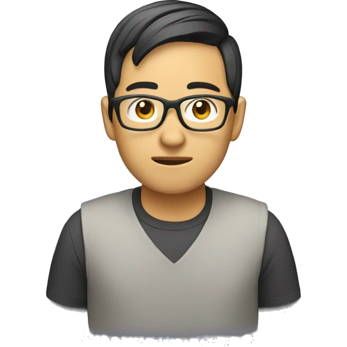 Asian geek coding emoji
