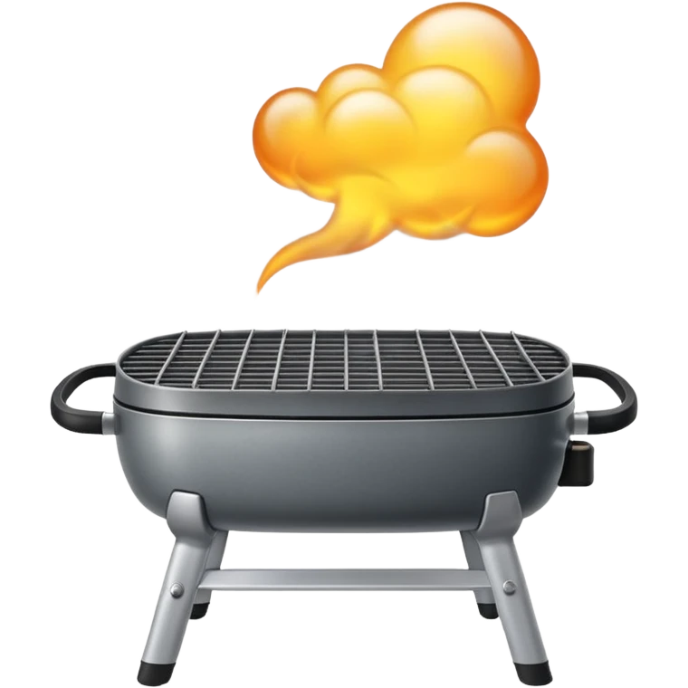 grill with smoke emoji