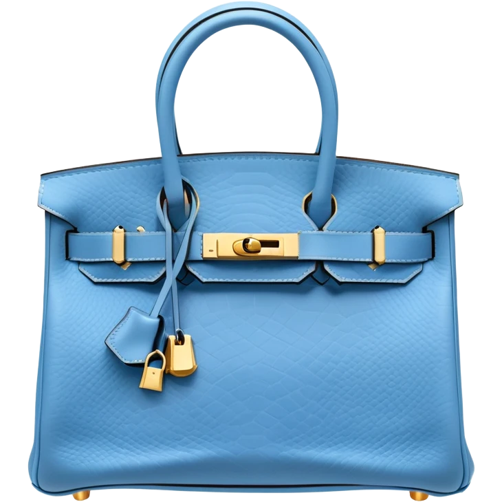 soft blue hermes birkin bag emoji