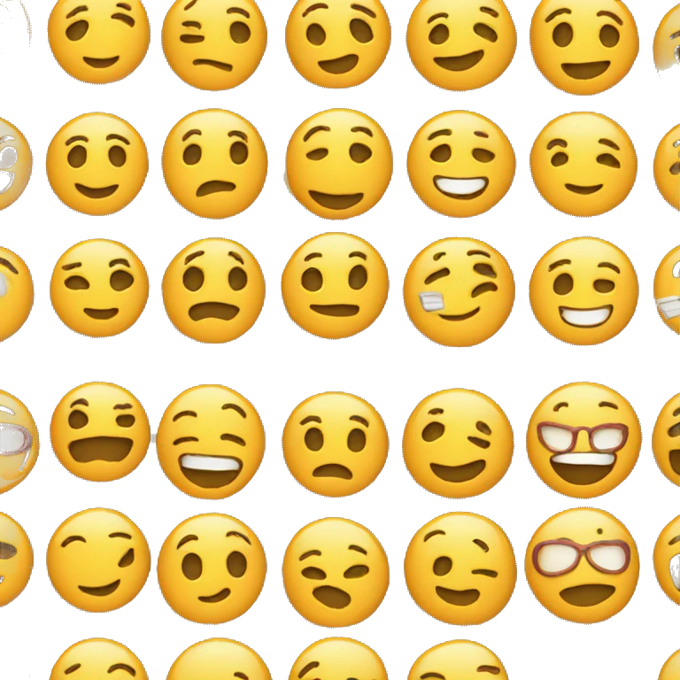 Smiling emojis with crossed mark in background  emoji