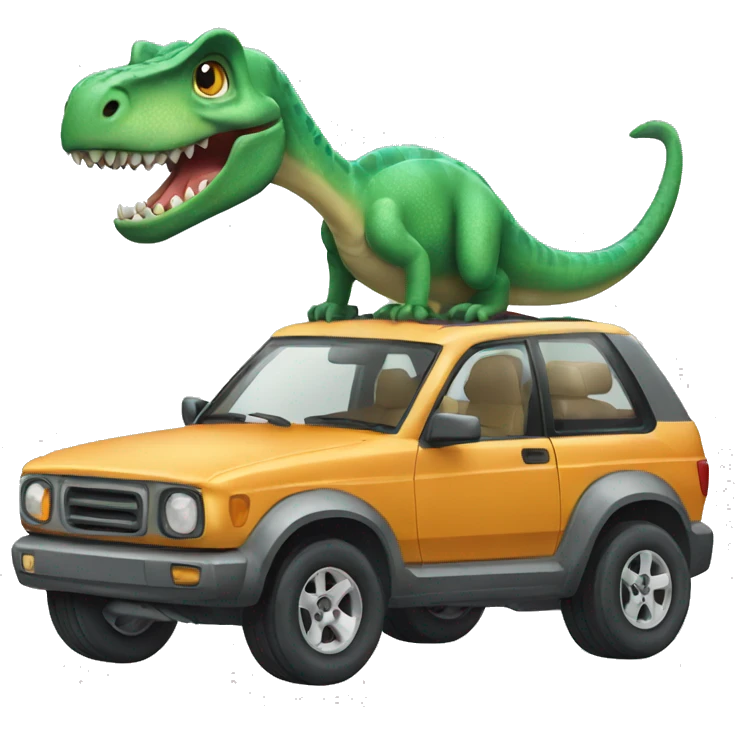Car de dinosaurio emoji