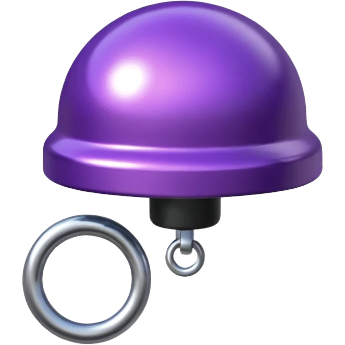 purple bike bell  emoji