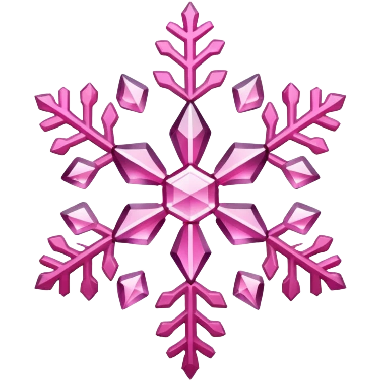 pink snowflake emoji