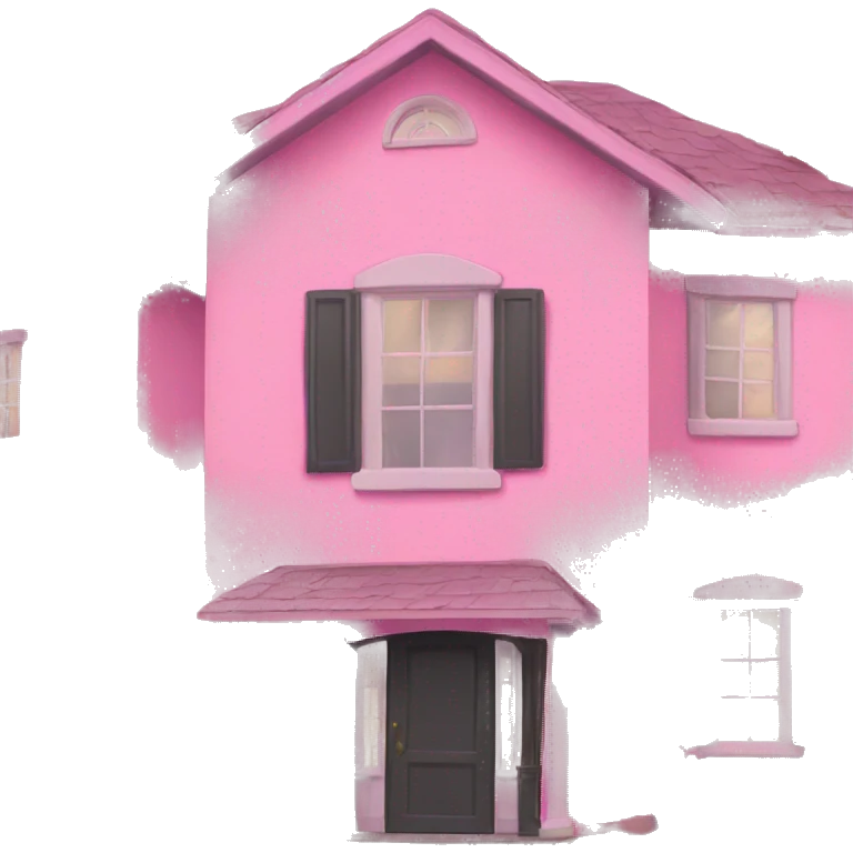 Pink house emoji