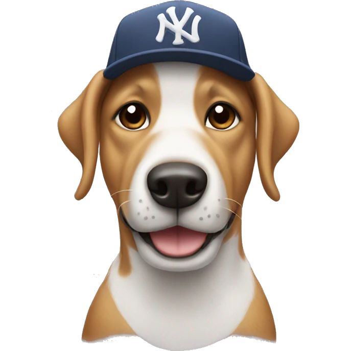 dog with yankee hat  emoji