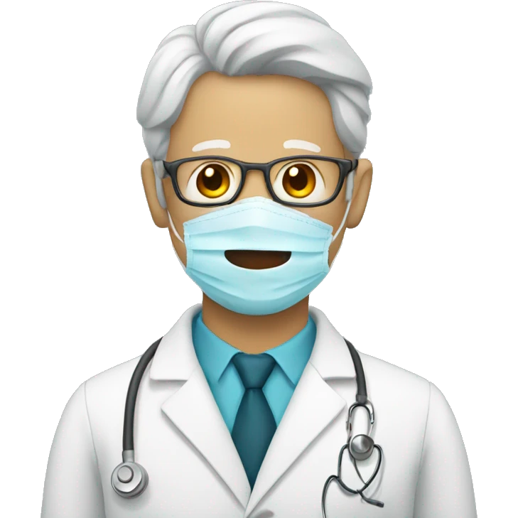 man with doctor's mask emoji
