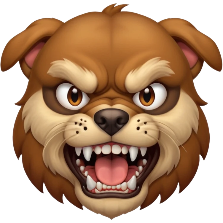 perro enojado emoji