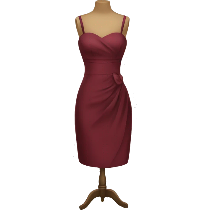 Burgundy dress cocktail  emoji