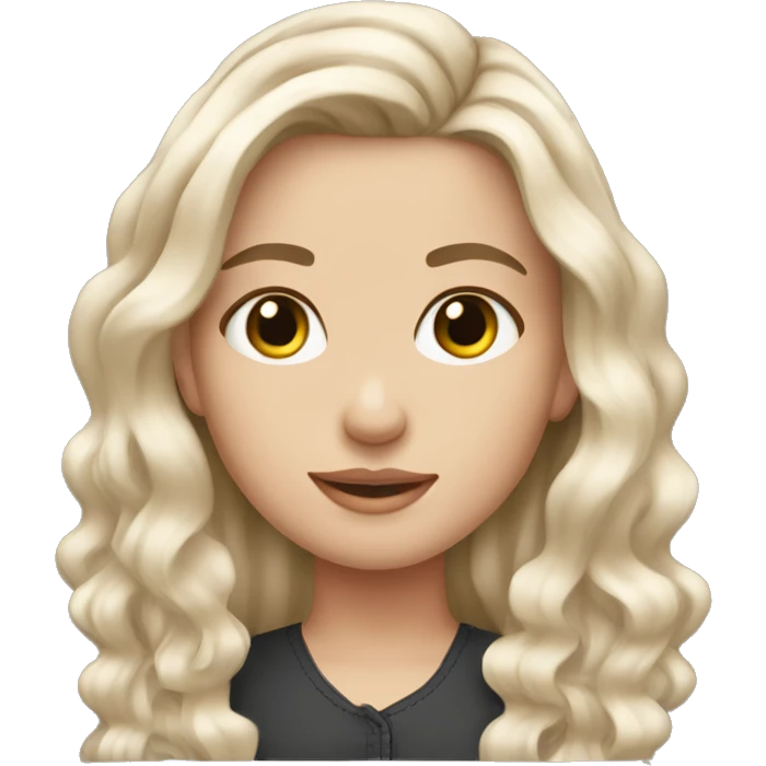 cute white girl w ballayage medium hair  emoji