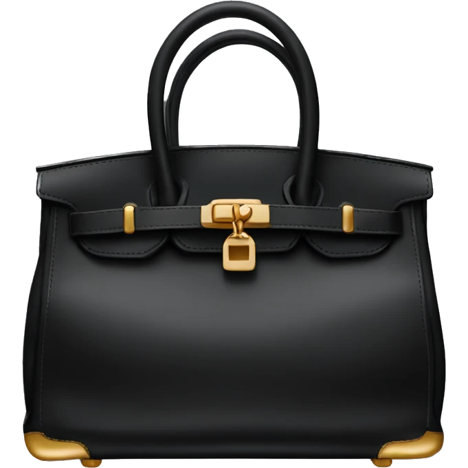Black birkin bag emoji