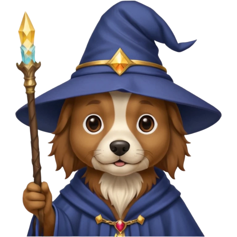 Dog wizard emoji