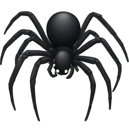black spider  emoji