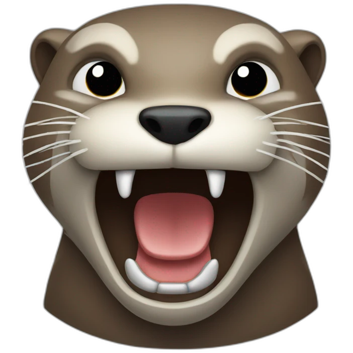 angry otter emote emoji