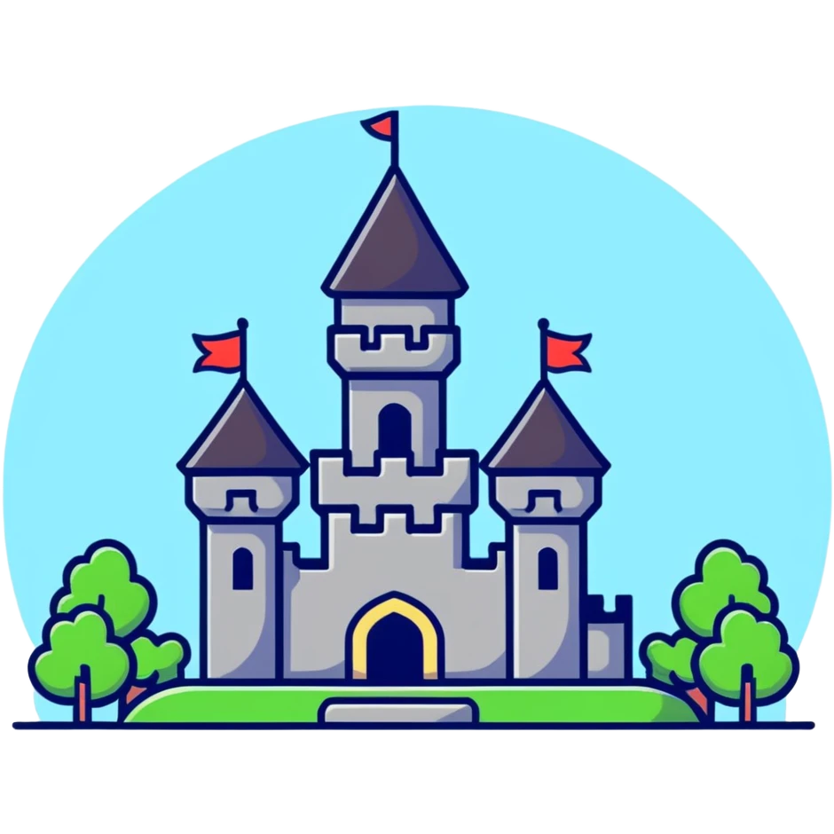 Gamer in a castle emoji
