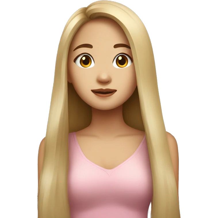 Beautiful thai girl with long hair emoji