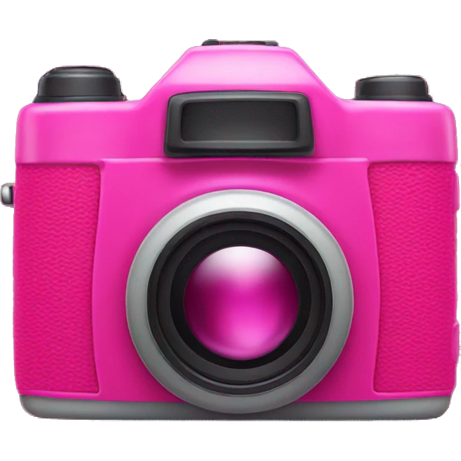 Hot pink camera emoji emoji