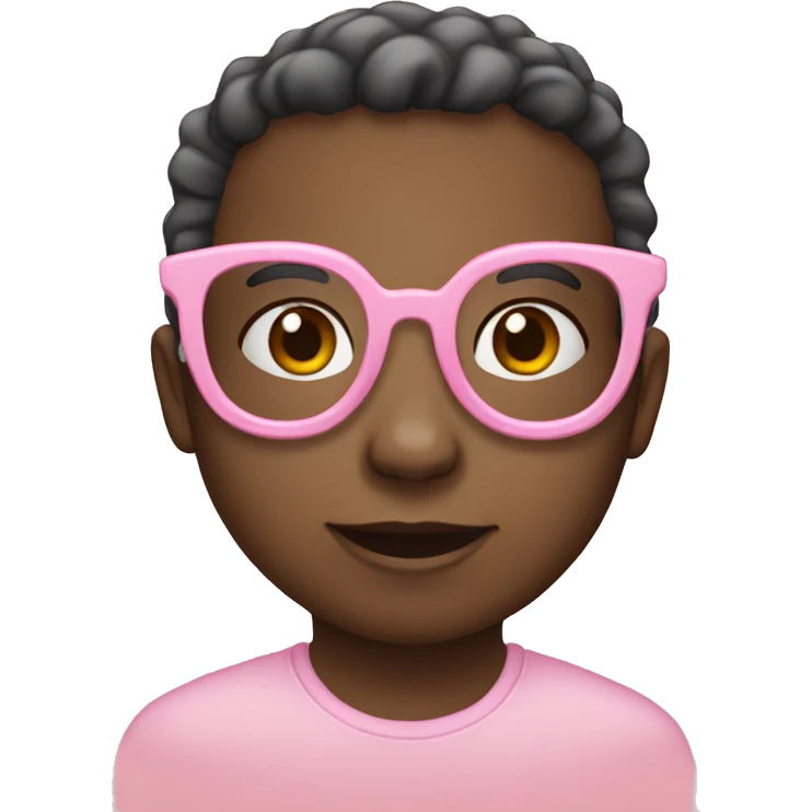 Babypink glasses emoji