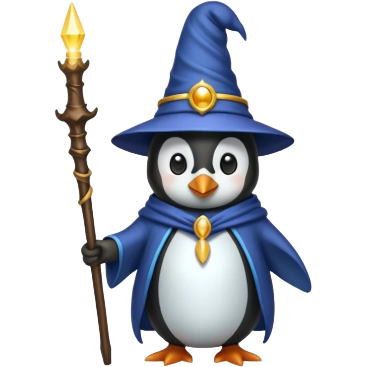 Penguin Wizard emoji