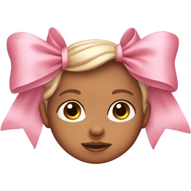 baby pink bow emoji