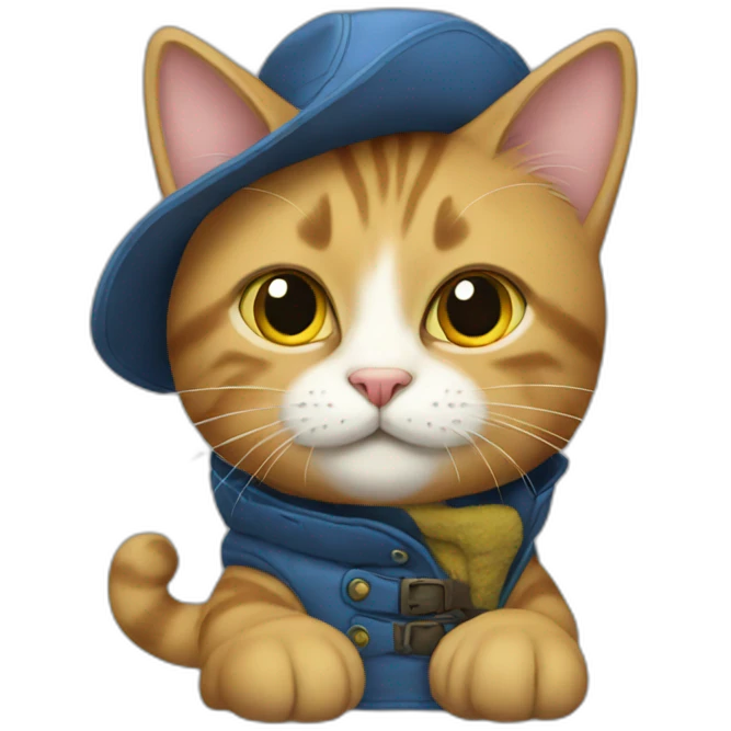 Cat in boots emoji