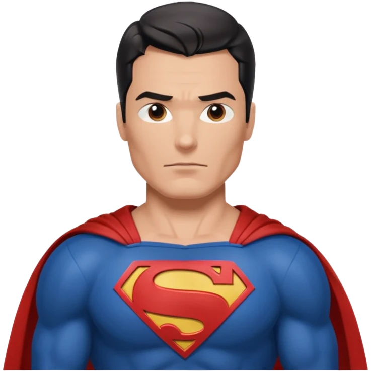 Superman con letras defensor del pueblo emoji