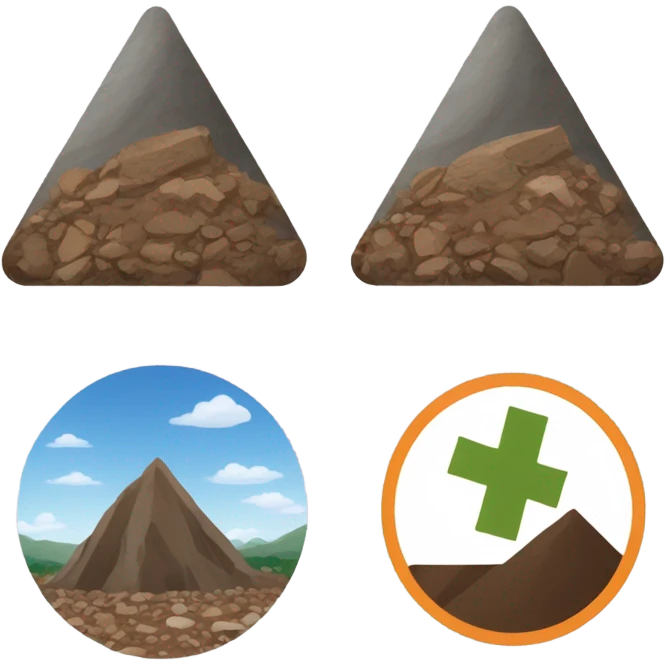landslide warning signs emoji