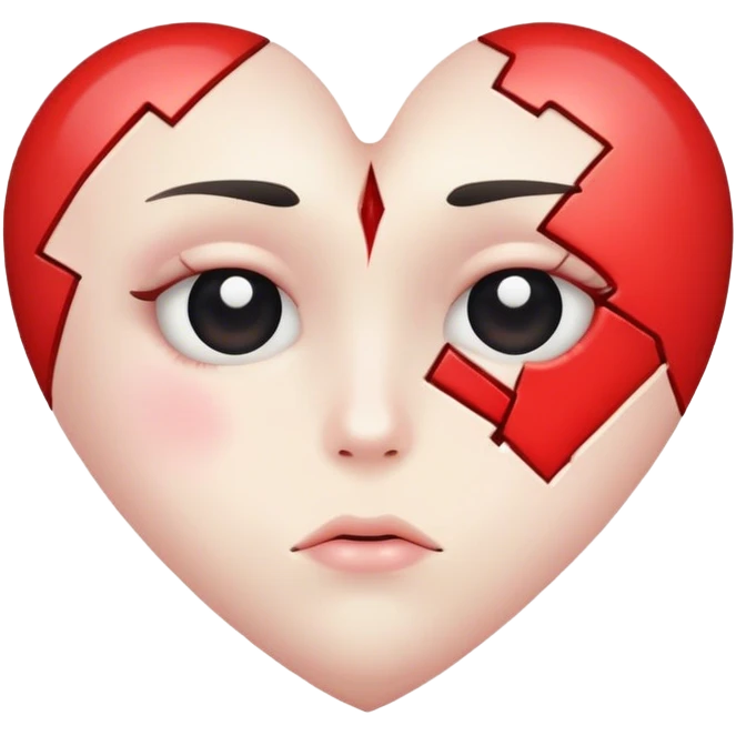 Half of a broken heart emoji
