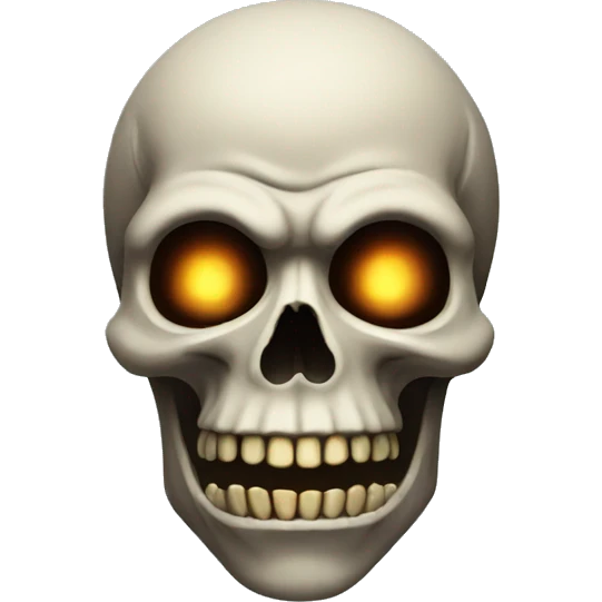 scary skull emoji