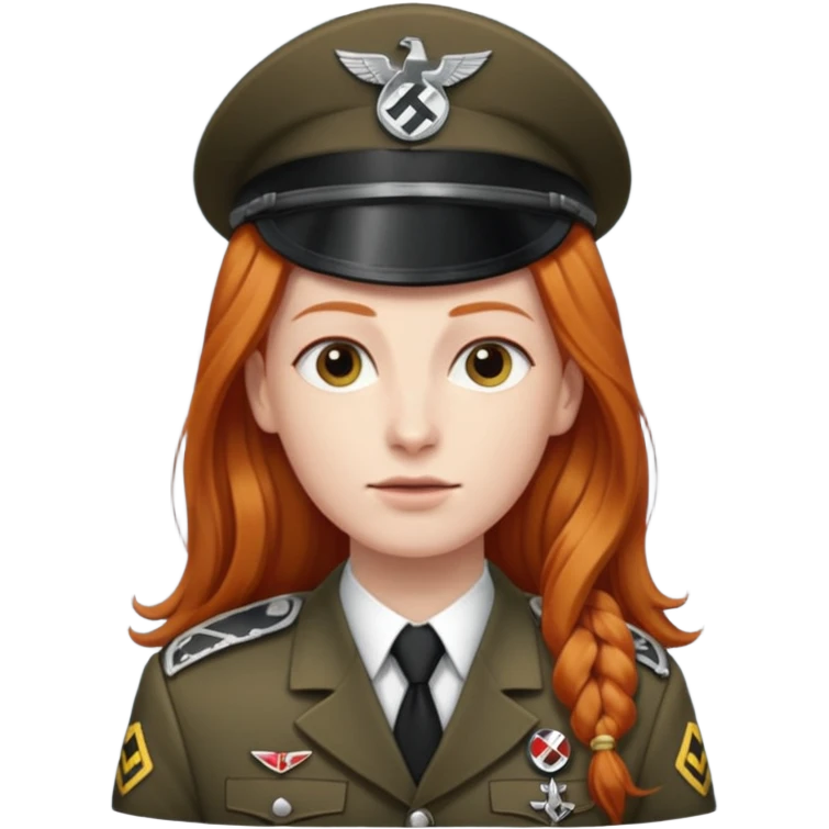 Nazi with long ginger hair emoji
