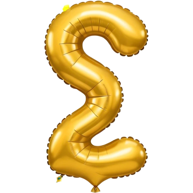birthday gold number one balloon  emoji
