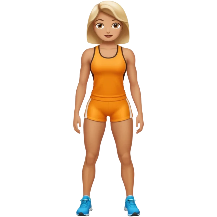 a female thigh emoji, athletic, close up emoji