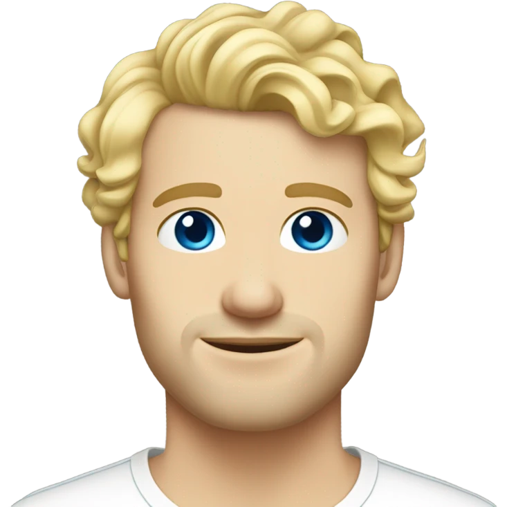 profile light curl blonde 30yo man blue eyed pale skin emoji