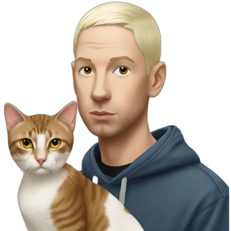 eminem with cat emoji