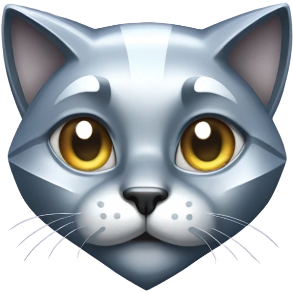 Shiny diamond cat emoji
