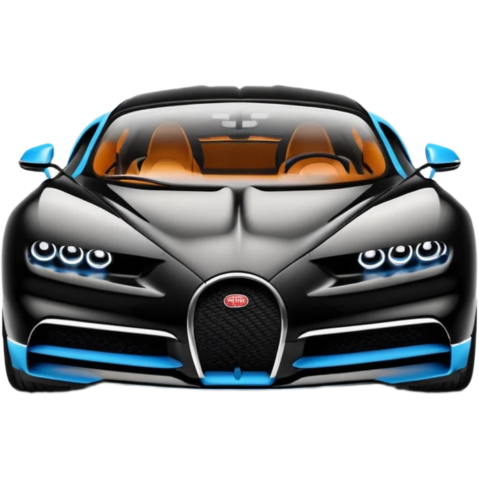 black bugatti chiron emoji
