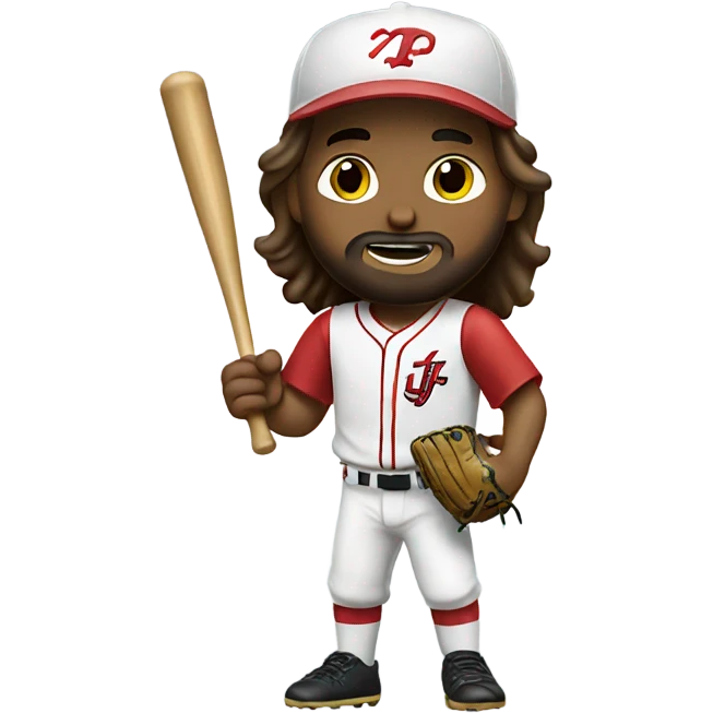 Jesus playing baseball  emoji
