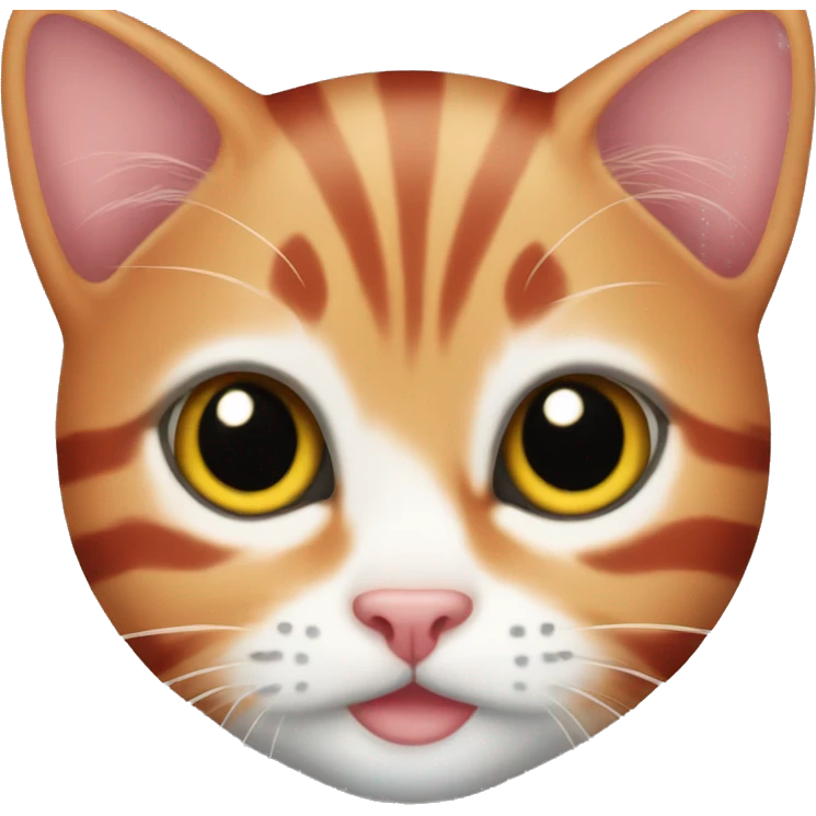 Red striped kitten emoji